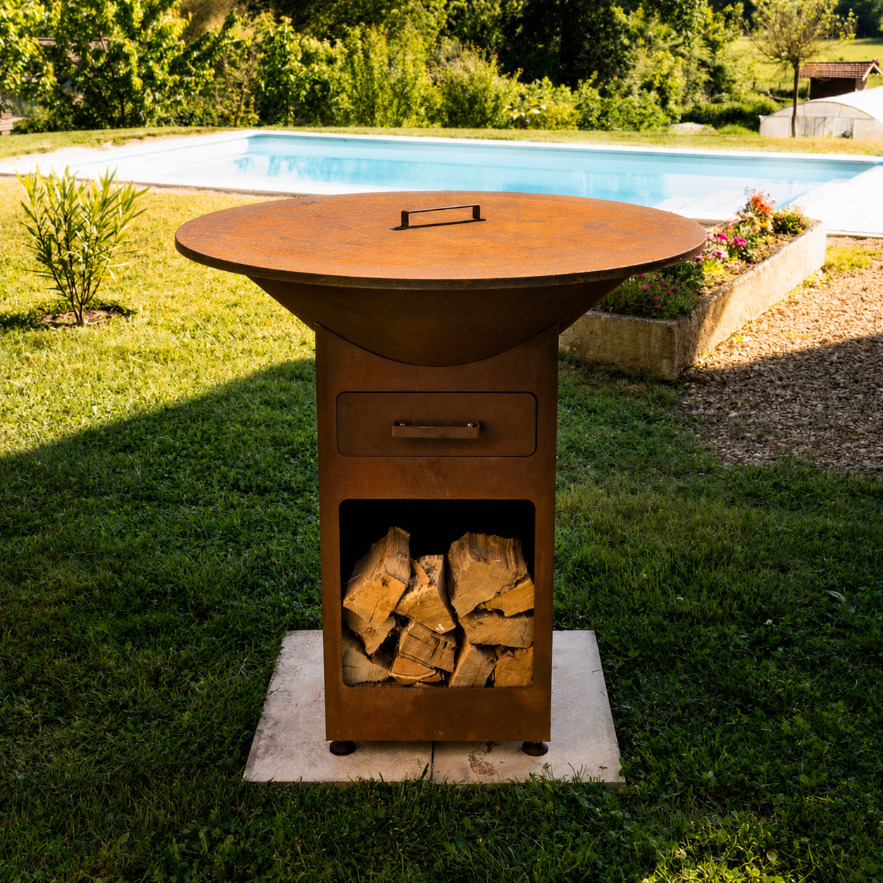 VARNEA Couvercle en acier Corten