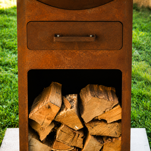 Brasero-plancha VARNEA Grand 95 en acier Corten — vue 3