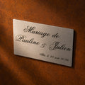 VARNEA Plaque de personnalisation gravée