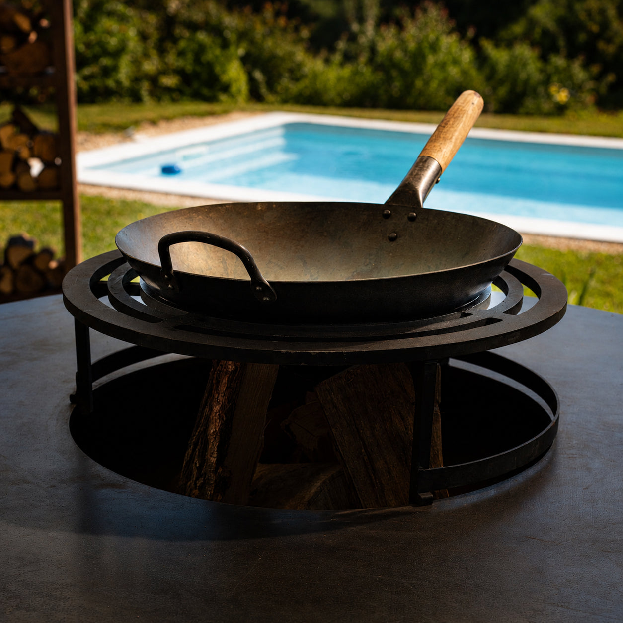 VARNEA Wok en acier