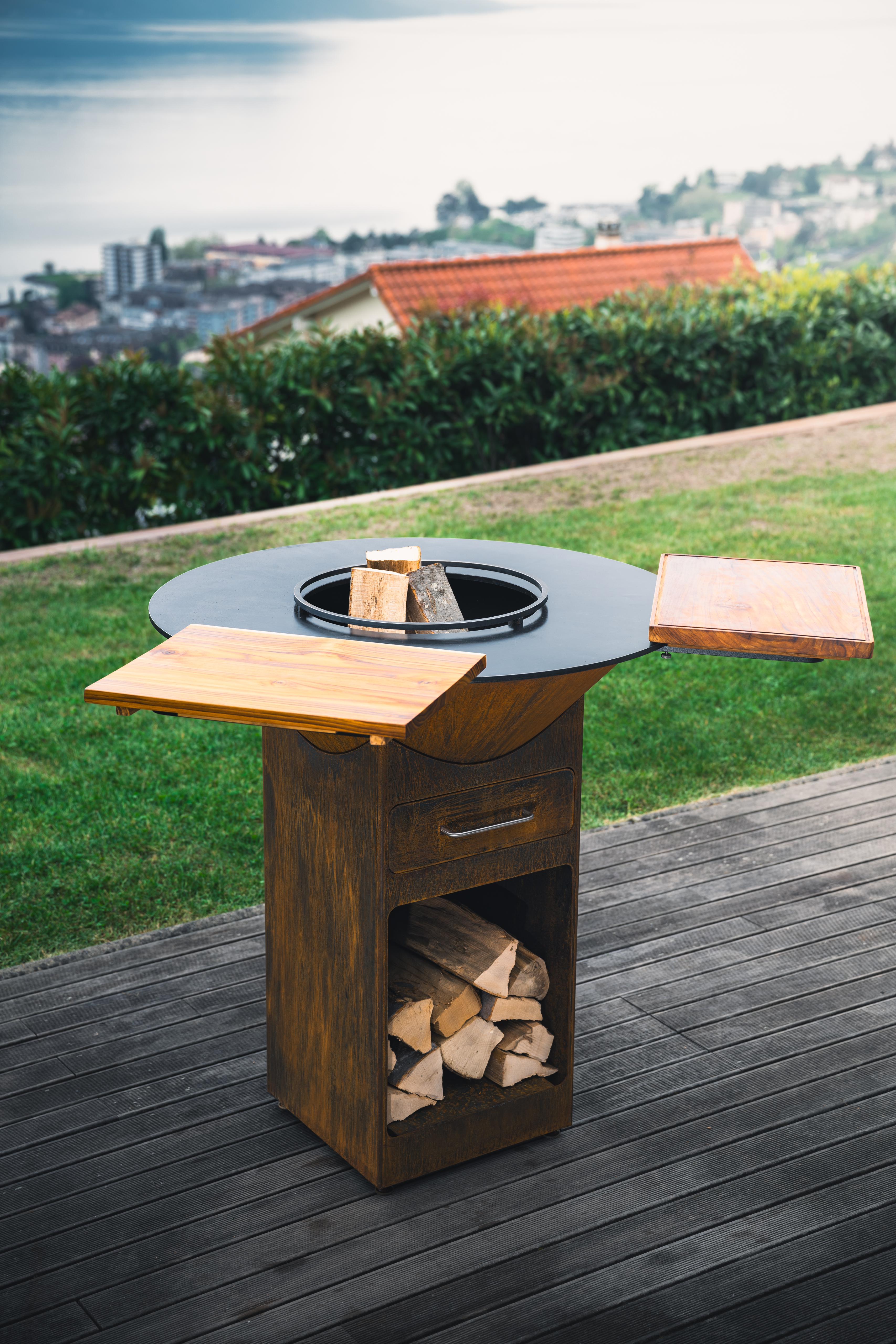 VARNEA Planches repas duo en teck massif