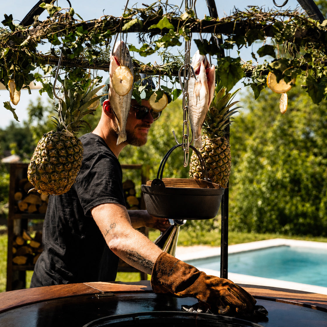 VARNEA Cage de cuisson suspendue