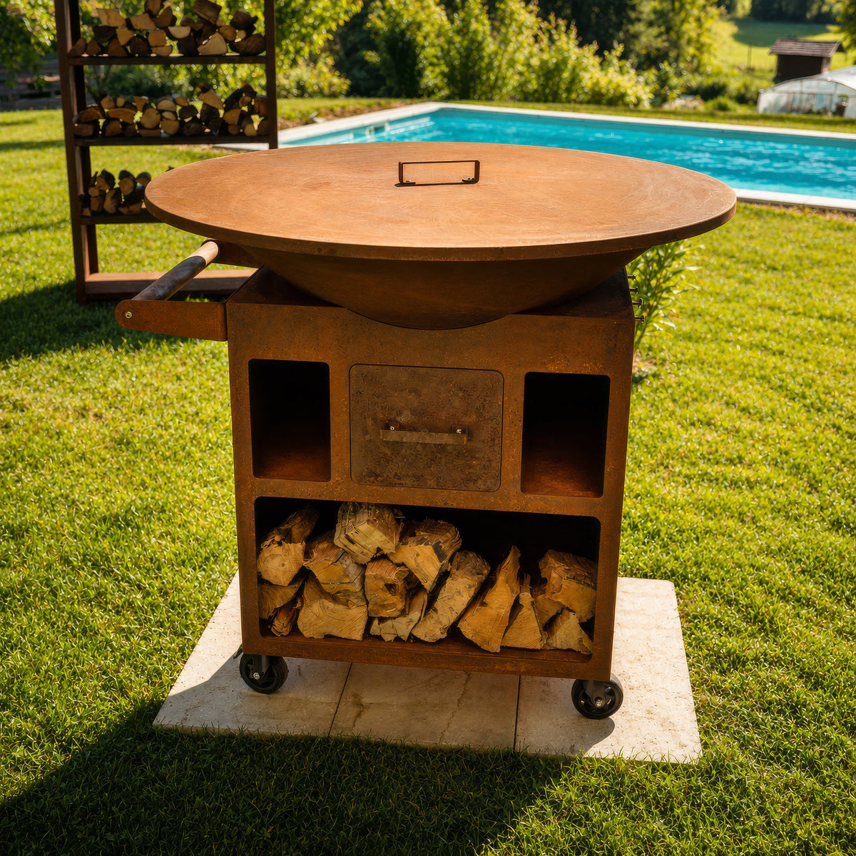 VARNEA Couvercle en acier Corten
