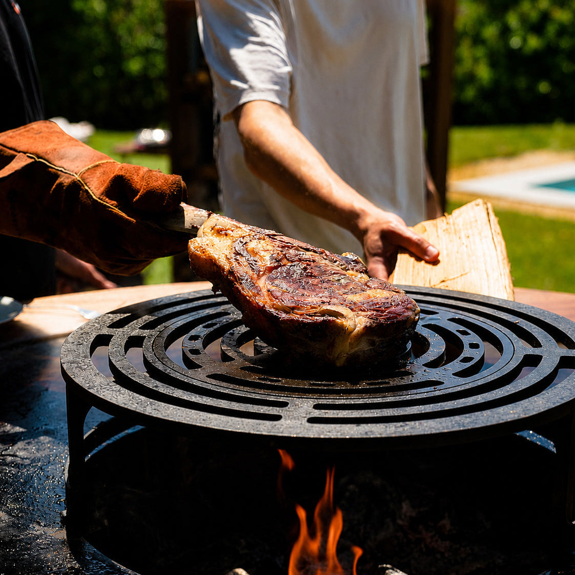 VARNEA Grille de cuisson multifonctions — acier