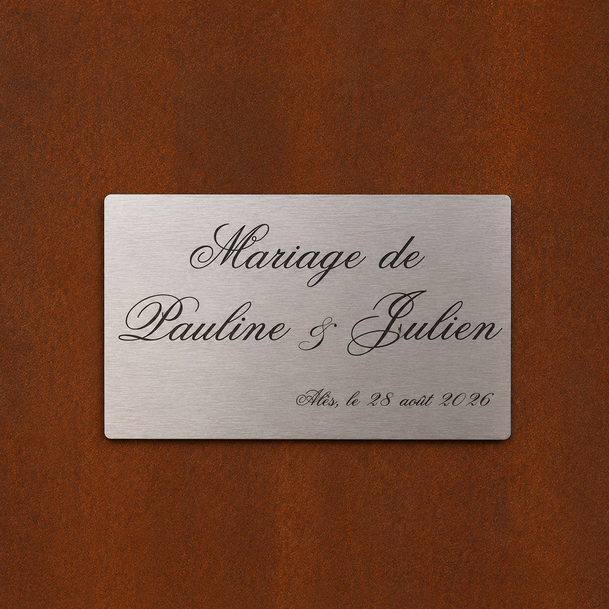 VARNEA Plaque de personnalisation gravée